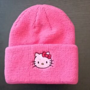 NEW Hello Kitty Embroidered Thick Knit Beanie